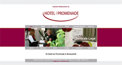 Desktop Screenshot of hotel-zur-promenade.com